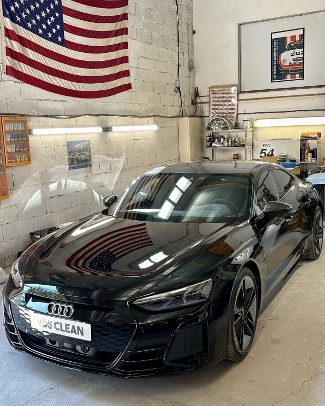 Traitement céramique Audi e-tron GT – Protection CSL + Exo V5 et brillance premium